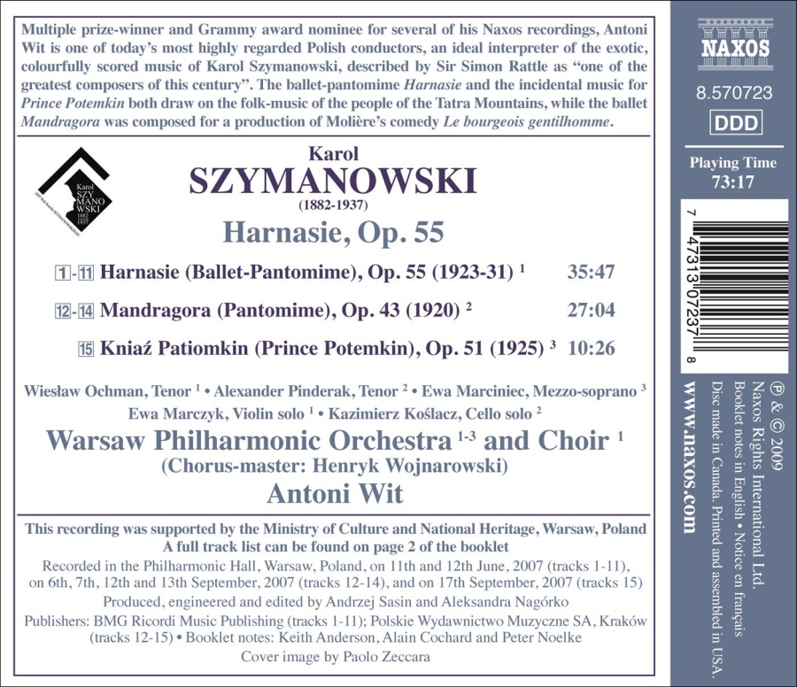 Szymanowski: Harnasie, Mandragora, Prince Potemkin - Incidental Music to Act V - slide-1