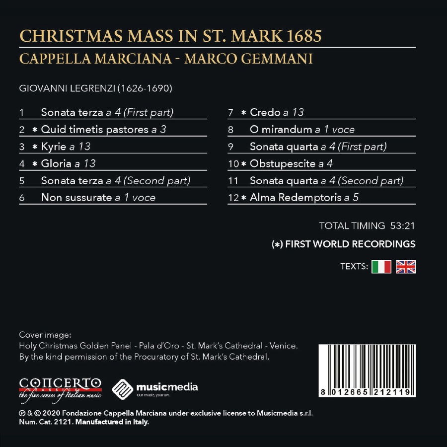 Legrenzi: Christmas Mass in St. Mark 1685 - slide-1