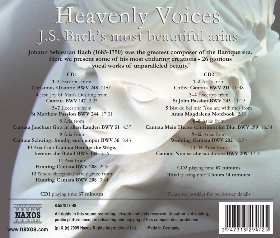 HEAVENLY VOICES - BACH: Arias - slide-1