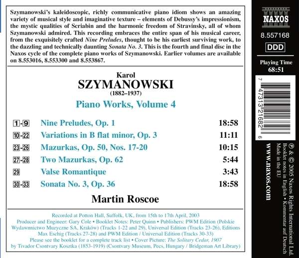 SZYMANOWSKI: Piano works vol. 4 - slide-1