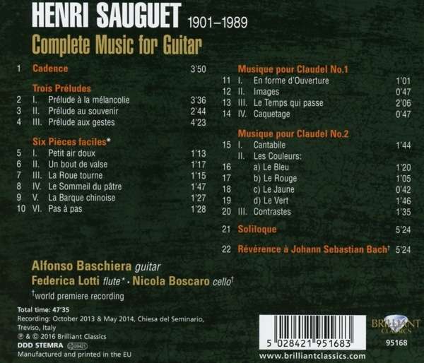 Sauguet: Complete Music for Guitar - slide-1
