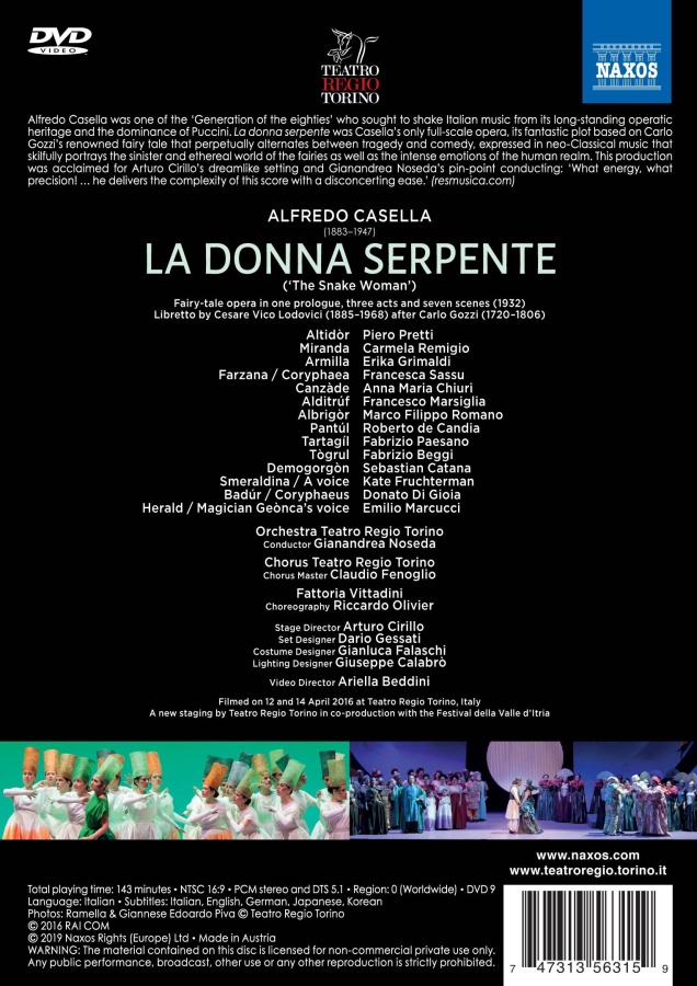Casella: La Donna Serpente - slide-1