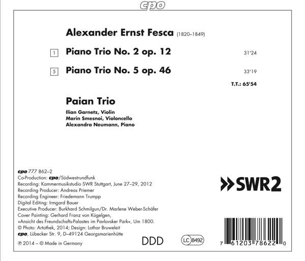 Fesca A.E: Piano Trios Nos. 2 & 5 - slide-1