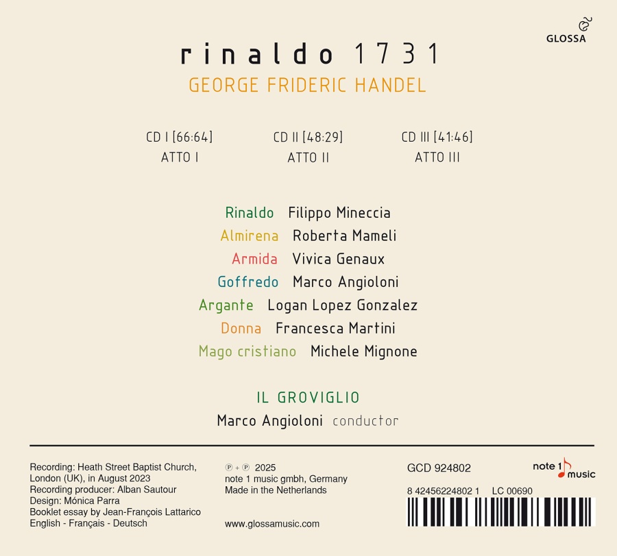 Handel: Rinaldo (1731) - slide-1