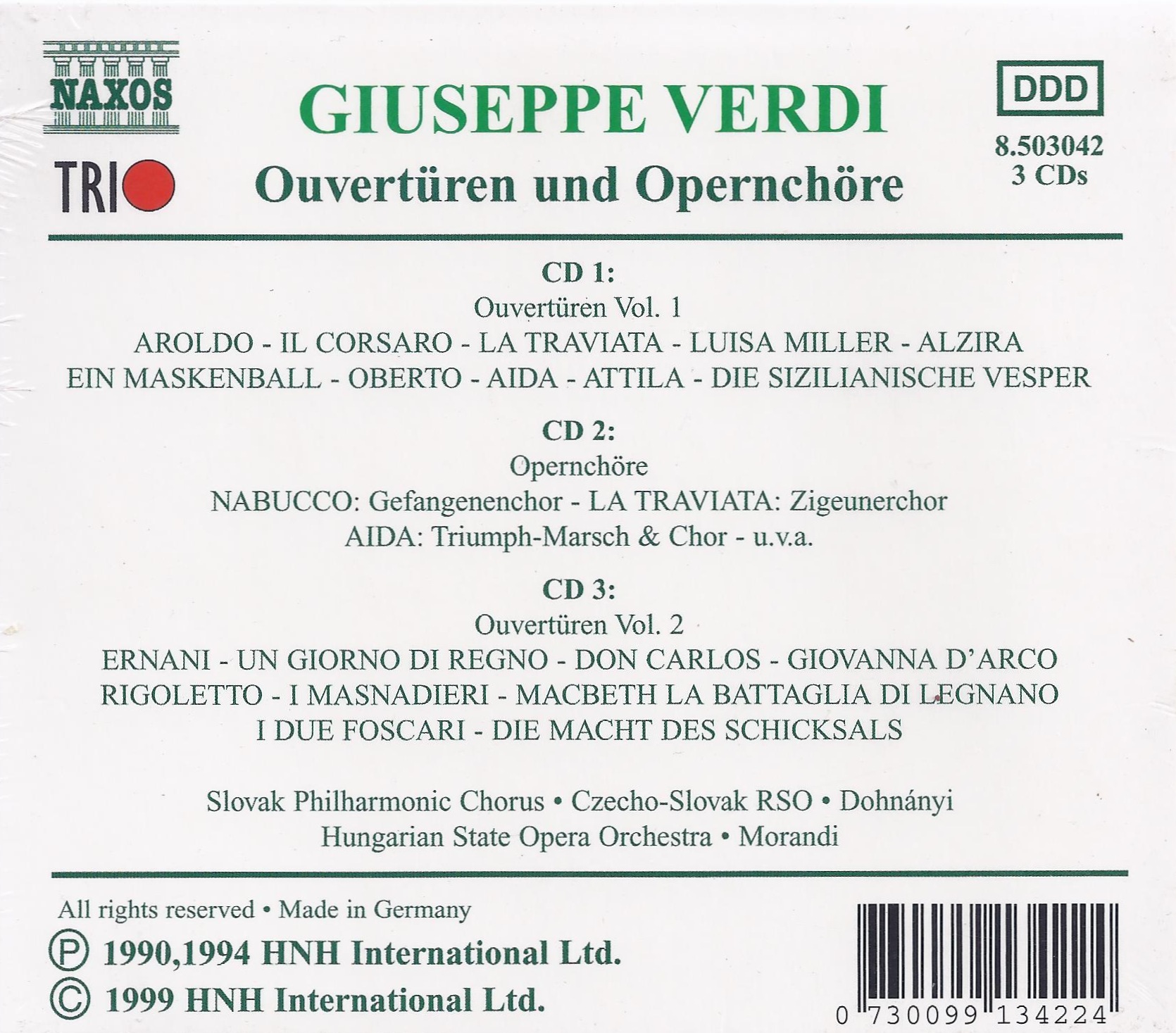 Verdi: Ouverturen und operenchore - slide-1