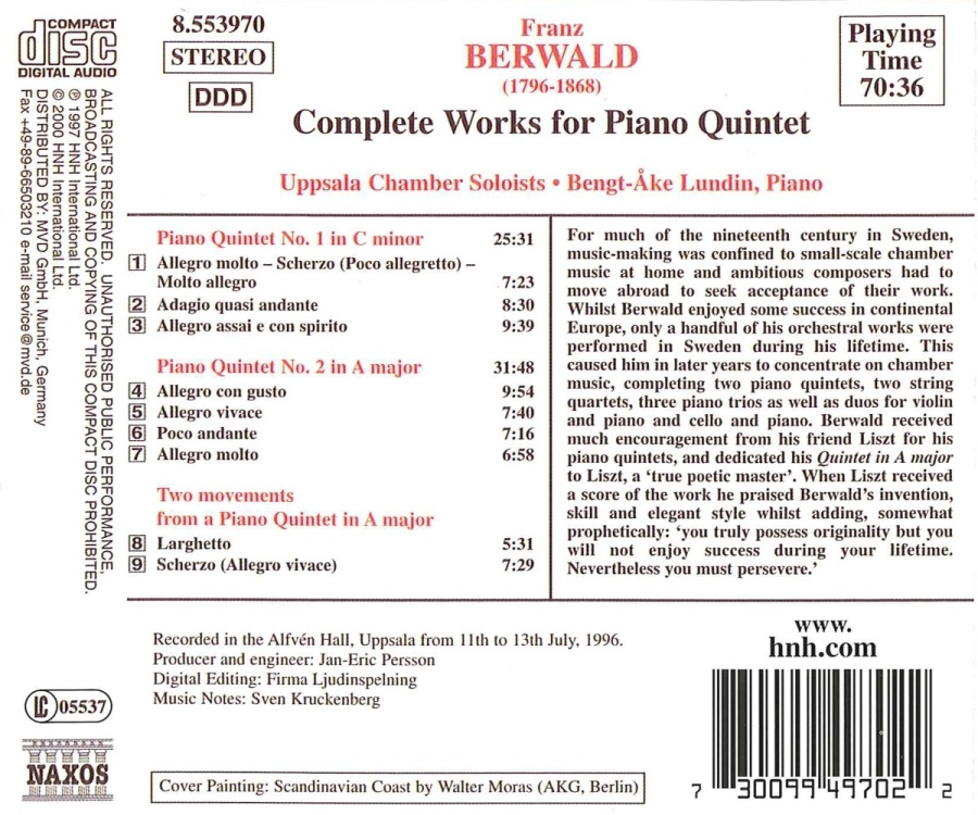 BERWALD: Piano Quintets - slide-1