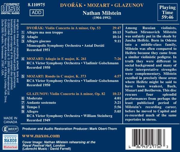 Dvorak / Glazunov: Violin Concertos - slide-1