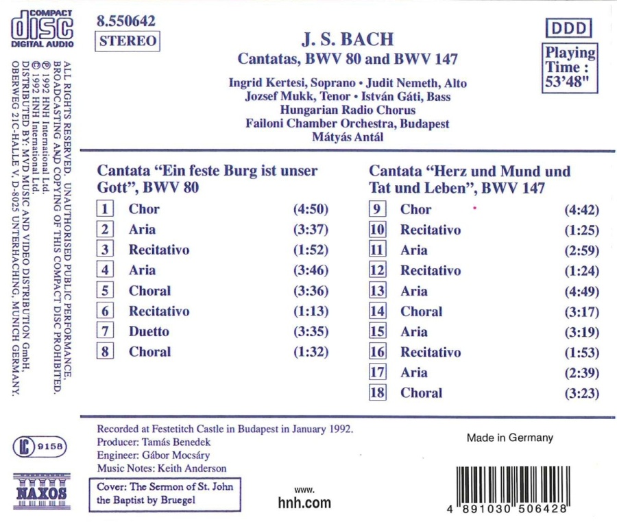 Bach: Cantatas, BWV 80 and 147 - slide-1
