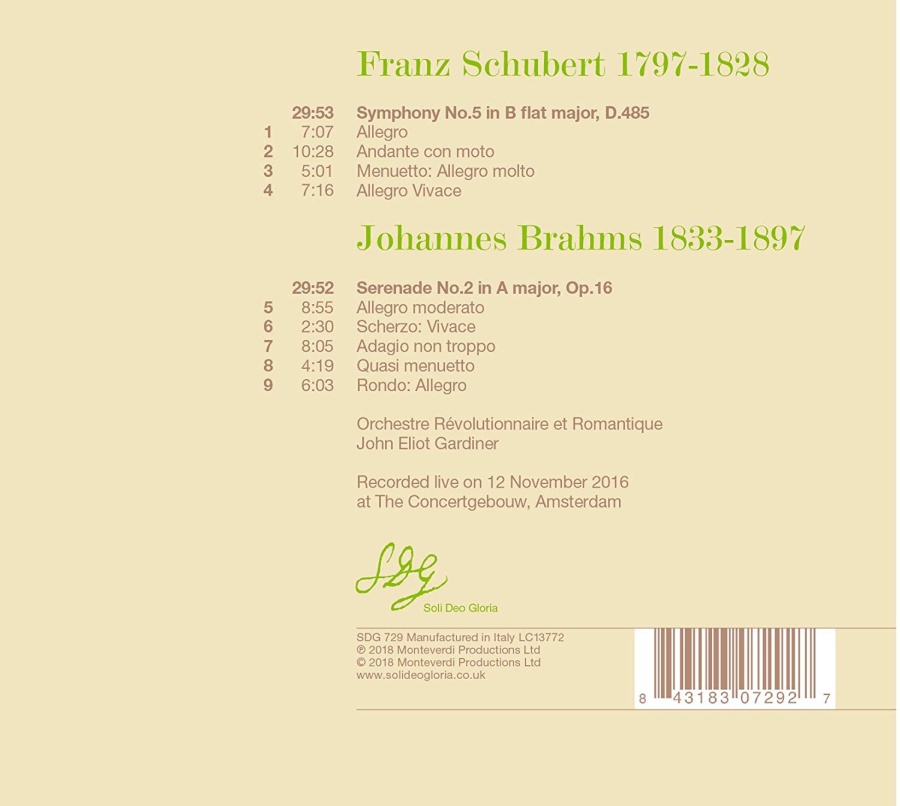 Schubert: Symphony No. 5; Brahms: Serenade No. 2 - slide-1