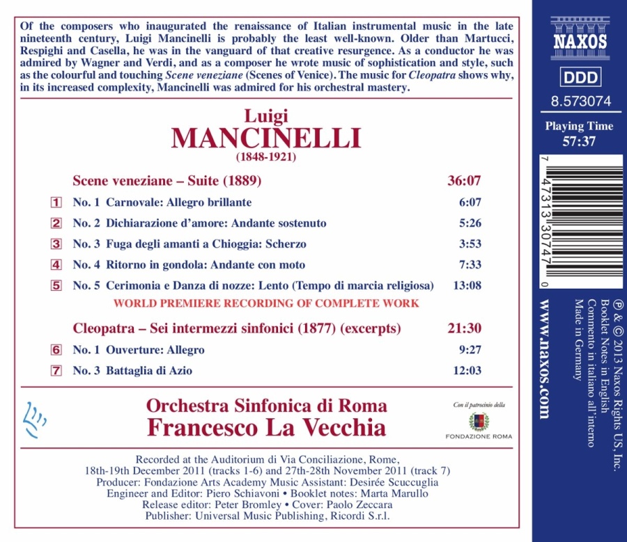 Mancinelli: Scene veneziane, Cleopatra - slide-1