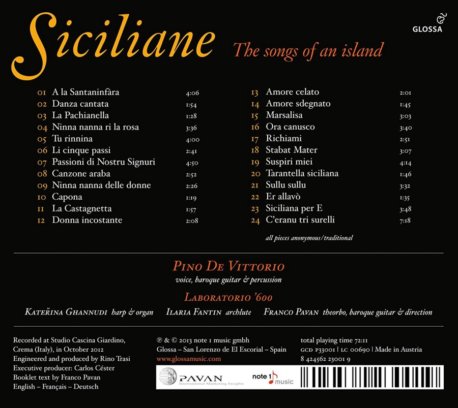 Siciliane - The songs of an island - slide-1