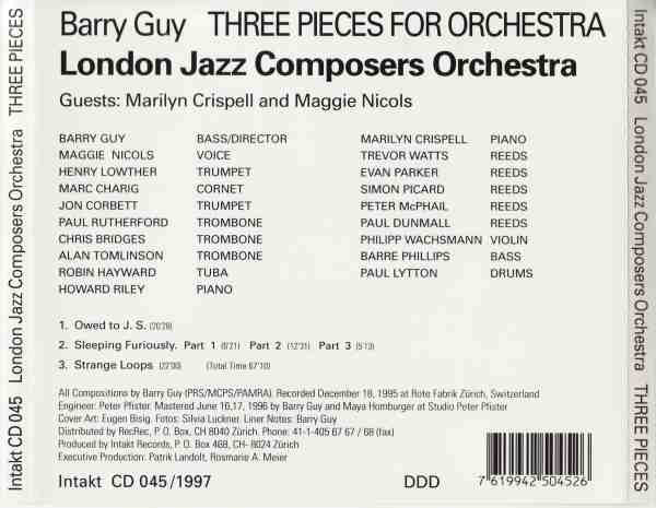 Guy/Schweizer: Three Pieces For Orchestra - slide-1
