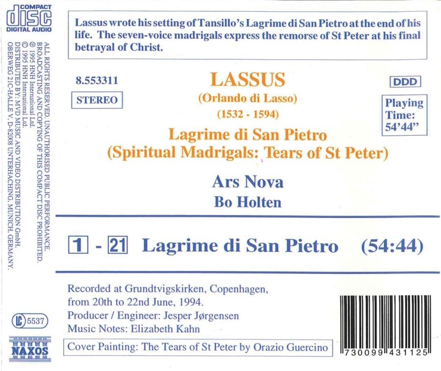 LASSUS: Lagrime di San Pietro - slide-1
