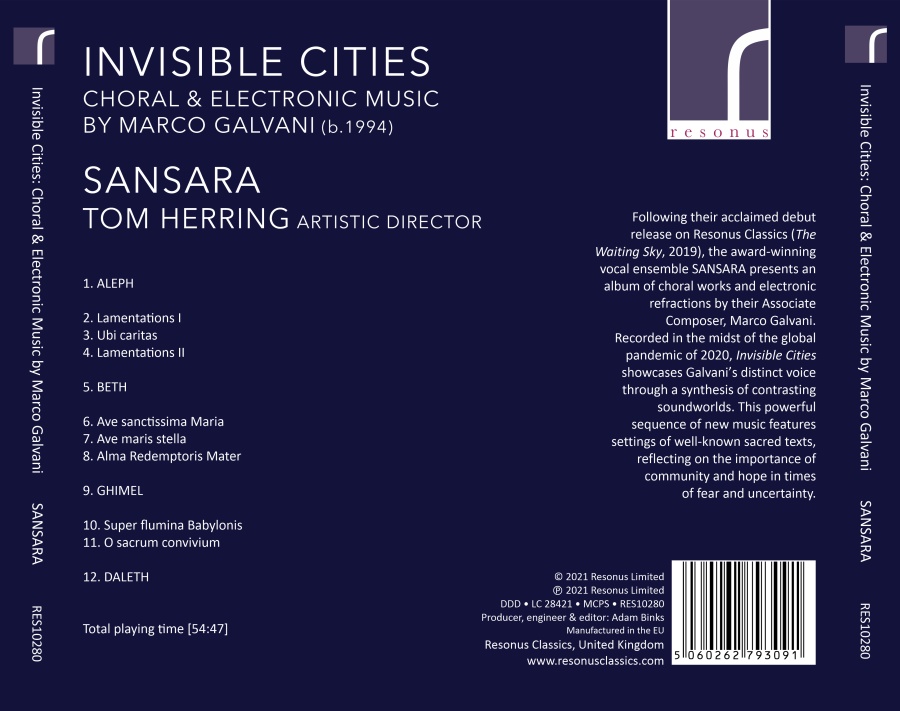 Invisible Cities - Choral & Electronic Music by Marco Galvani - slide-1