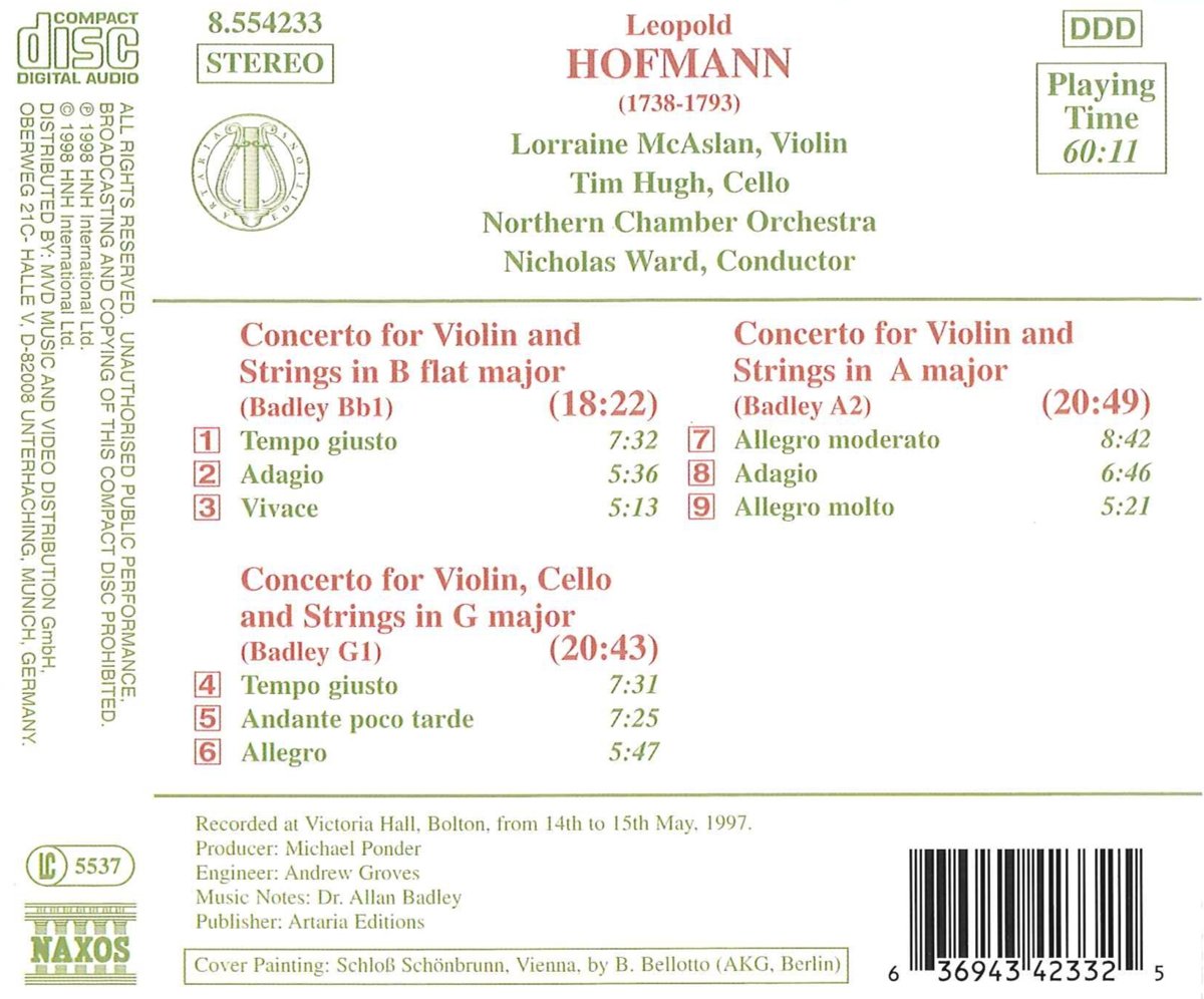 HOFMANN: Violin Concertos - slide-1