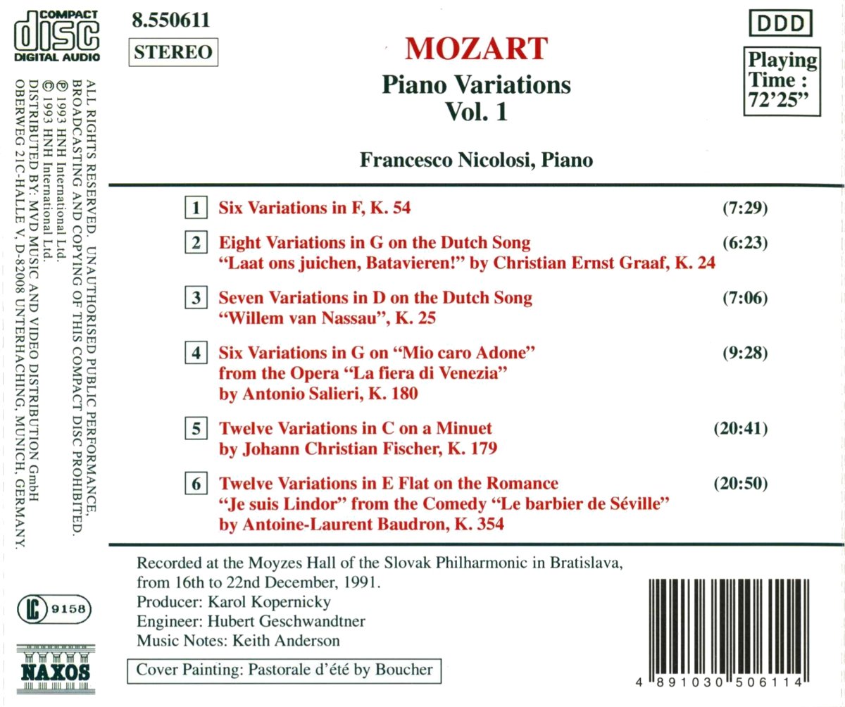 MOZART: Piano Variations vol. 1 - slide-1