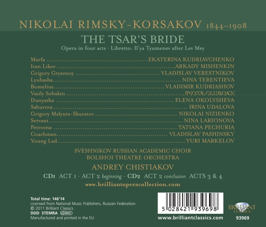 Rimsky-Korsakov: The Tsar's Bride - slide-1