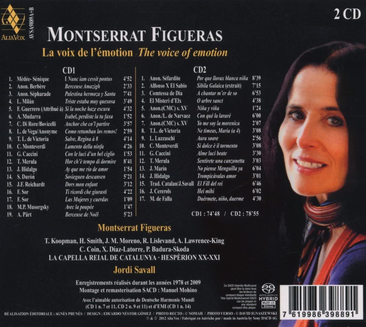Montserrat Figueras: La Voix de l’Emotion - reedycje z firm Astrée, DHM, EMI, Alia Vox - slide-1