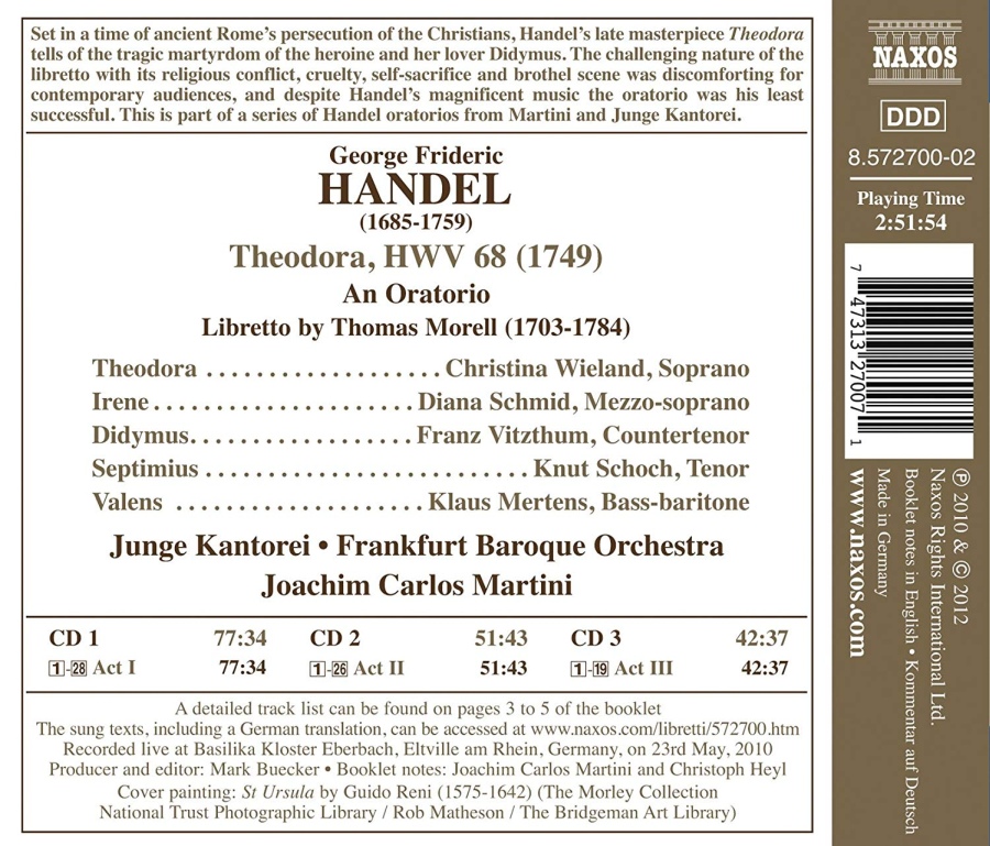 Handel: Theodora, Oratorio - slide-1