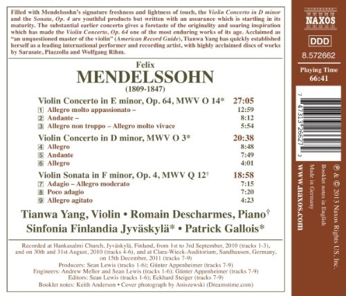 MENDELSSOHN: Violin Concertos, Violin Sonata - slide-1