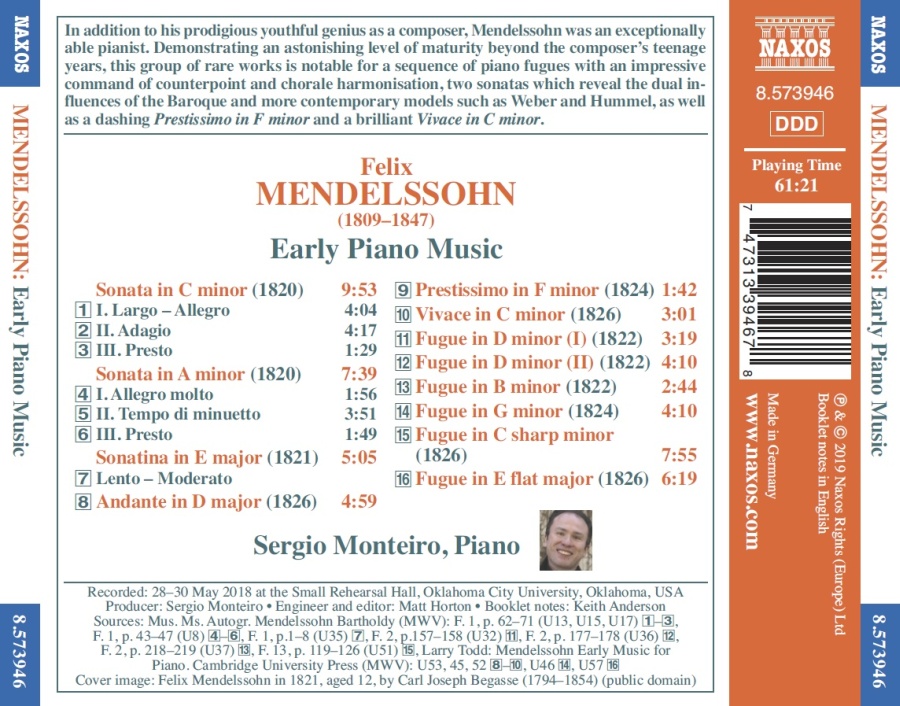 Mendelssohn: Early Piano Music - slide-1