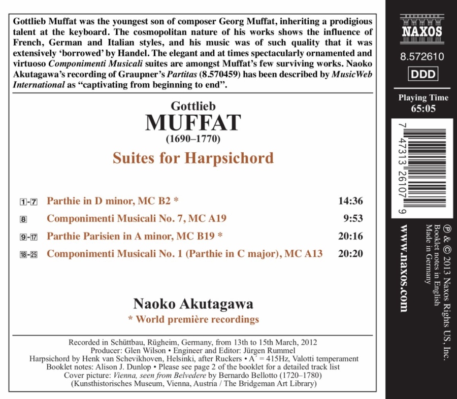 Muffat: Componimenti Musicali - Suites for Harpsichord - slide-1