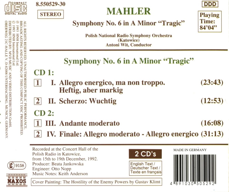 Mahler: Symphony No. 6  „Tragic” - slide-1