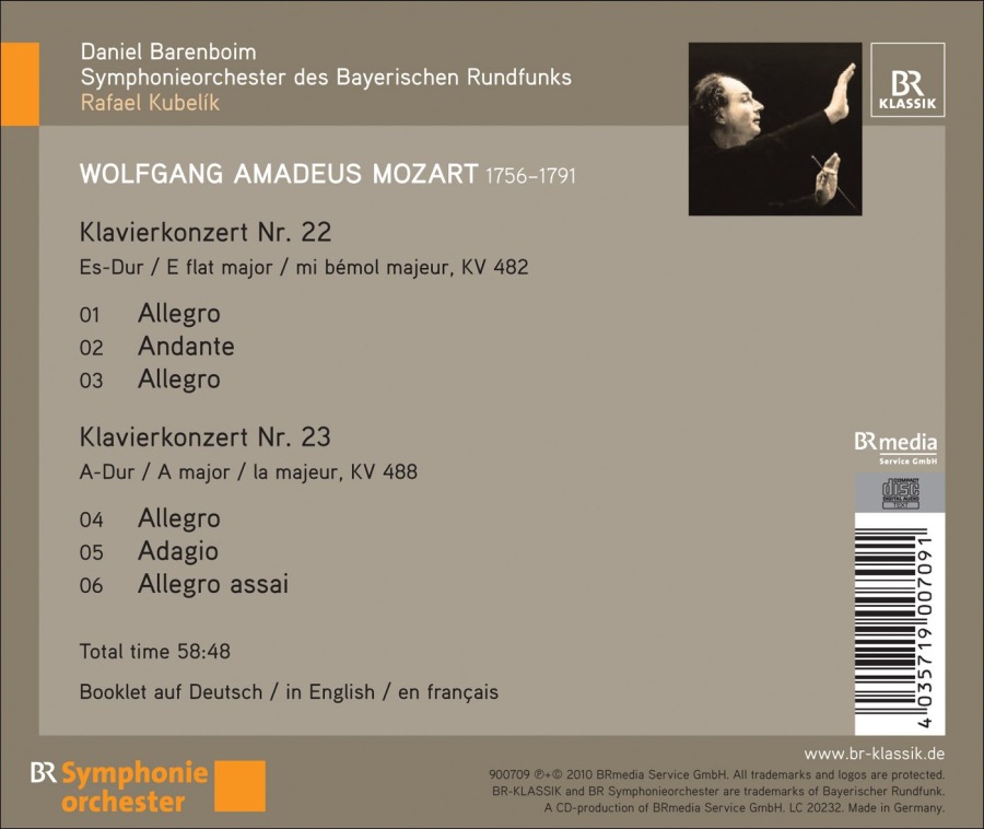 Daniel Barenboim plays Mozart - Piano Concertos Nos. 22 & 23 - slide-1