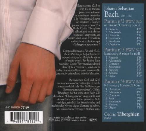 Bach: Three Partitas, Nos: 2 - 4 BWV 826 - 828 - slide-1
