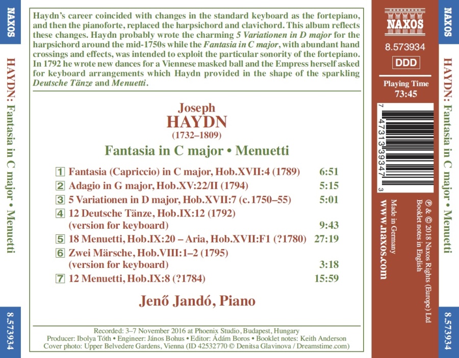 Haydn: Fantasia; Menuetti; Variationen; Deutsche Tänze - slide-1