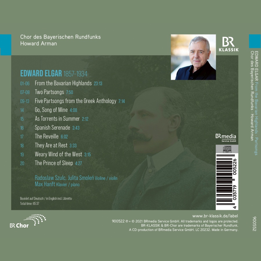 Elgar: From the Bavarian Highlands; Partsongs - slide-1
