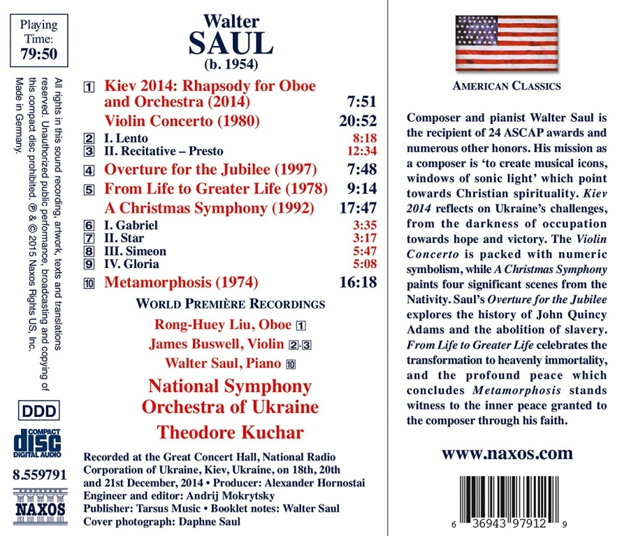 Saul: Kiev 2014 - Rhapsody for Oboe and Orchestra Violin Concerto Overture - slide-1