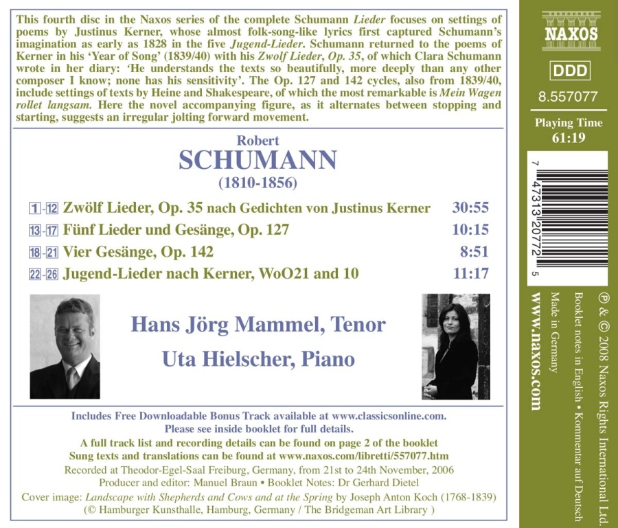 Schumann: Kerner-Lieder - op. 35, 127, 142 - slide-1