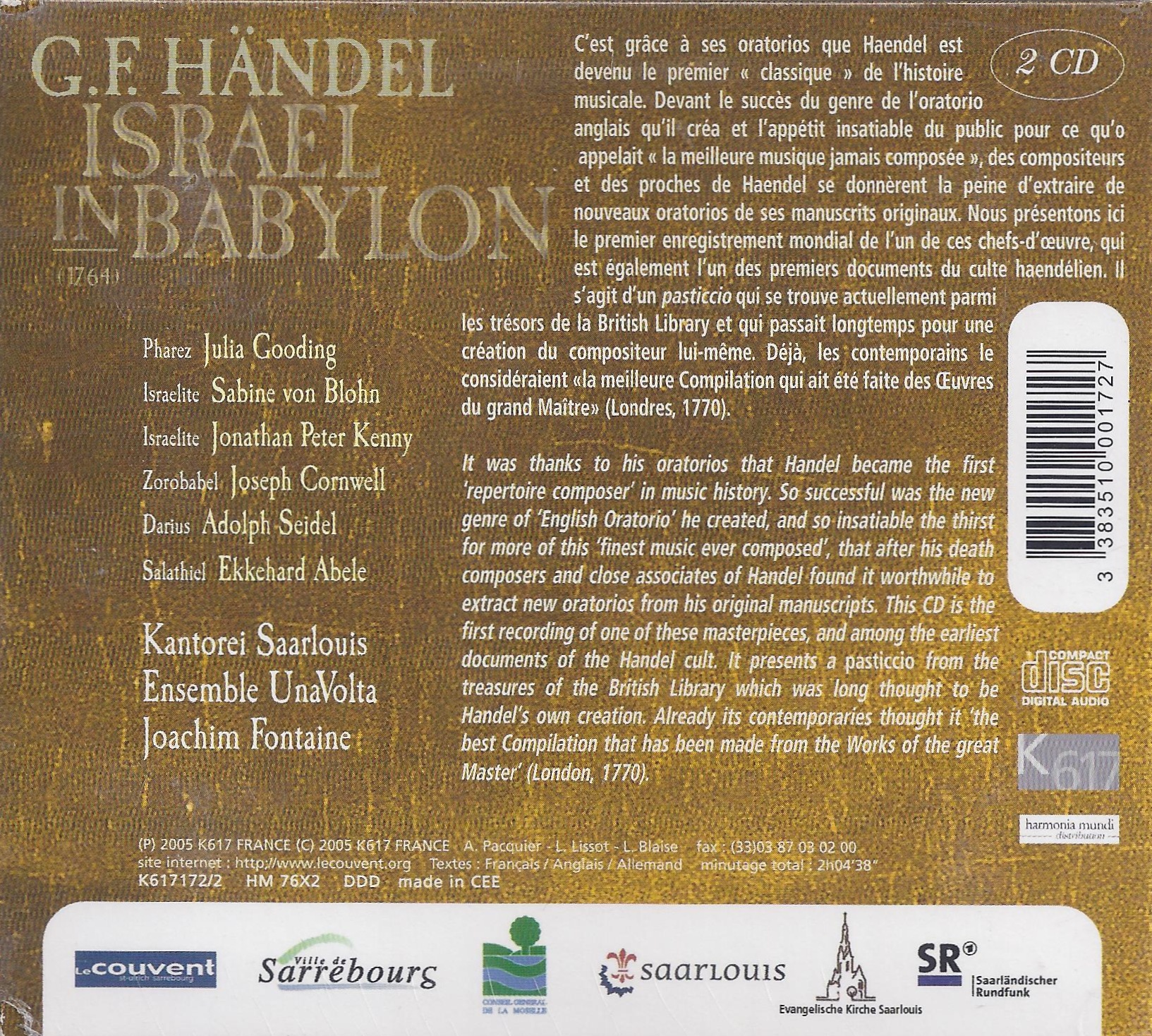 Handel: Israel in Babylon - slide-1