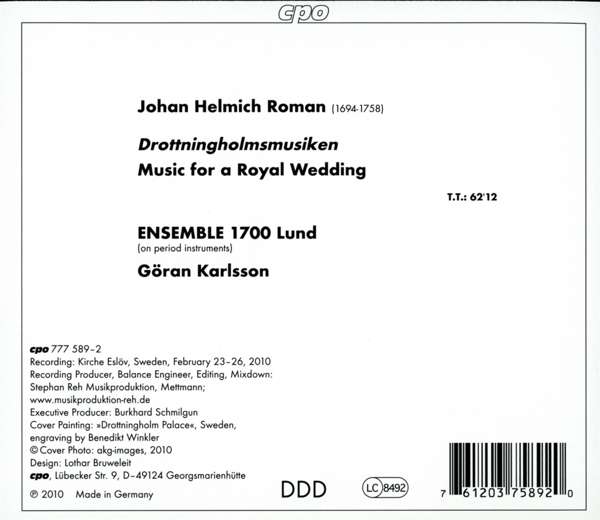 Roman: Drottningholmsmusiken - Music for a Royal Wedding - slide-1