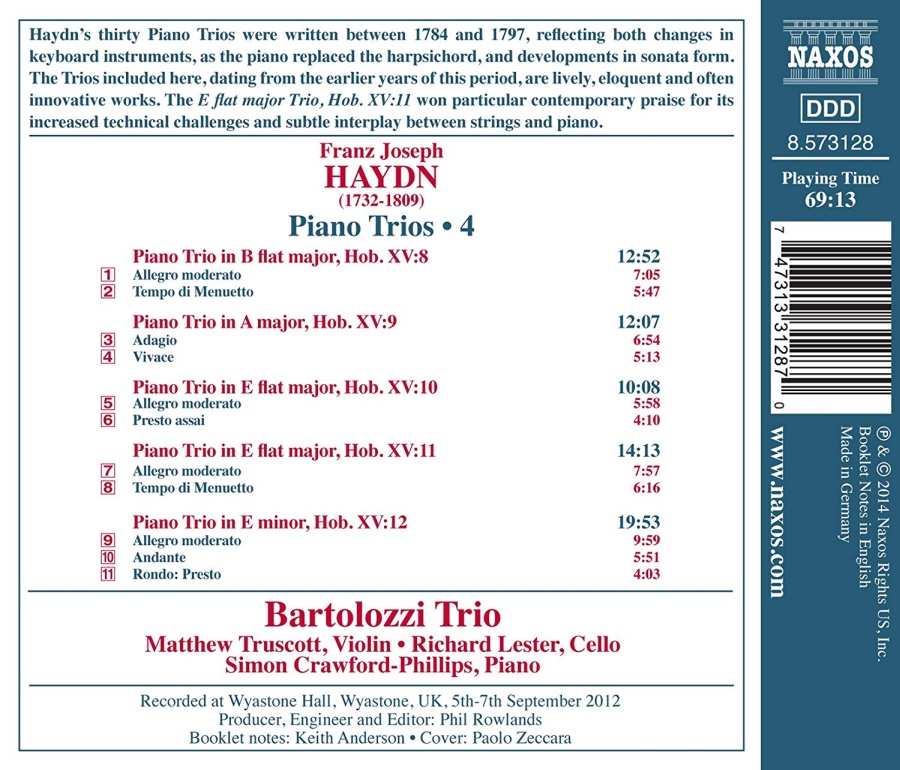 Haydn: Piano Trios Vol. 4 - Nos. 8, 9, 10, 11 & 12 - slide-1