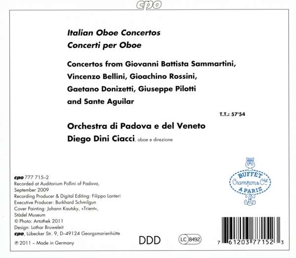 Concerti per Oboe - Sammartini, Bellini - slide-1