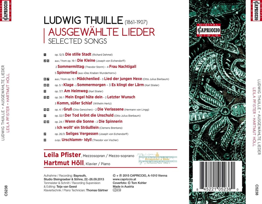 Thuille: Selected Songs - slide-1