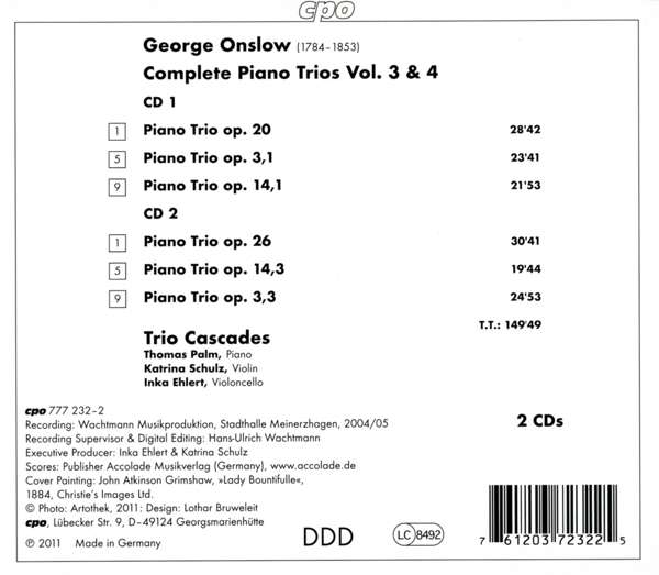 Onslow: Complete Piano Trios Vol. 3 & 4 - slide-1