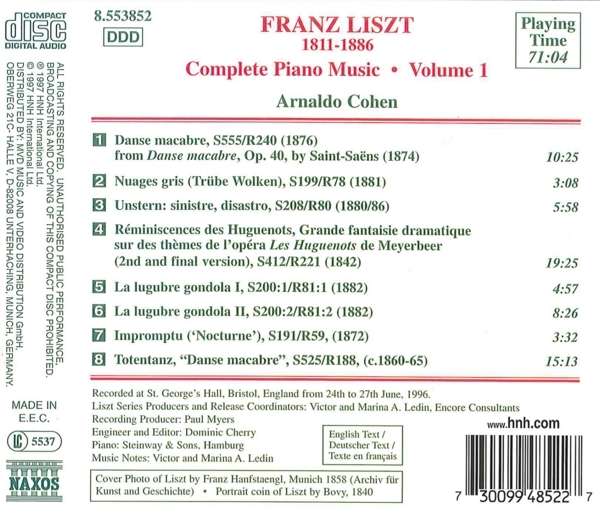 LISZT: Piano Music vol. 1 - slide-1