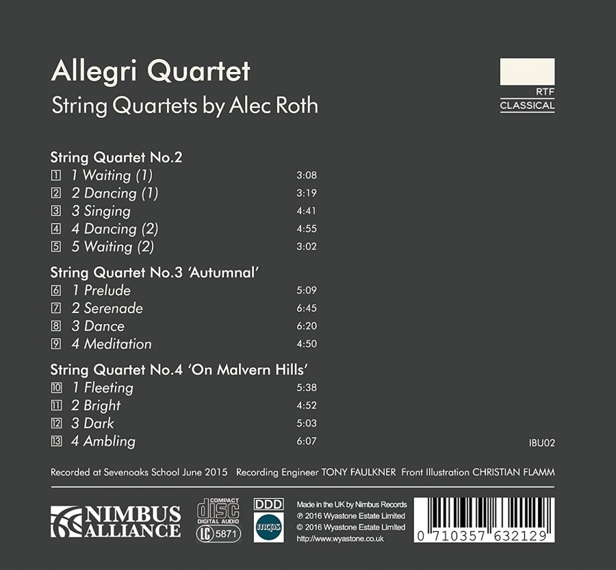Roth: String Quartets Nos. 2, 3 & 4 - slide-1