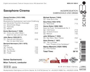 Saxophone Cinema – Morricone, Rota, Zimmer, Mancini, Eisler - slide-1