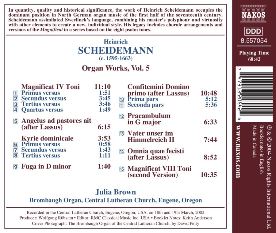 SCHEIDEMANN: Organ Works, Vol. 5 - slide-1