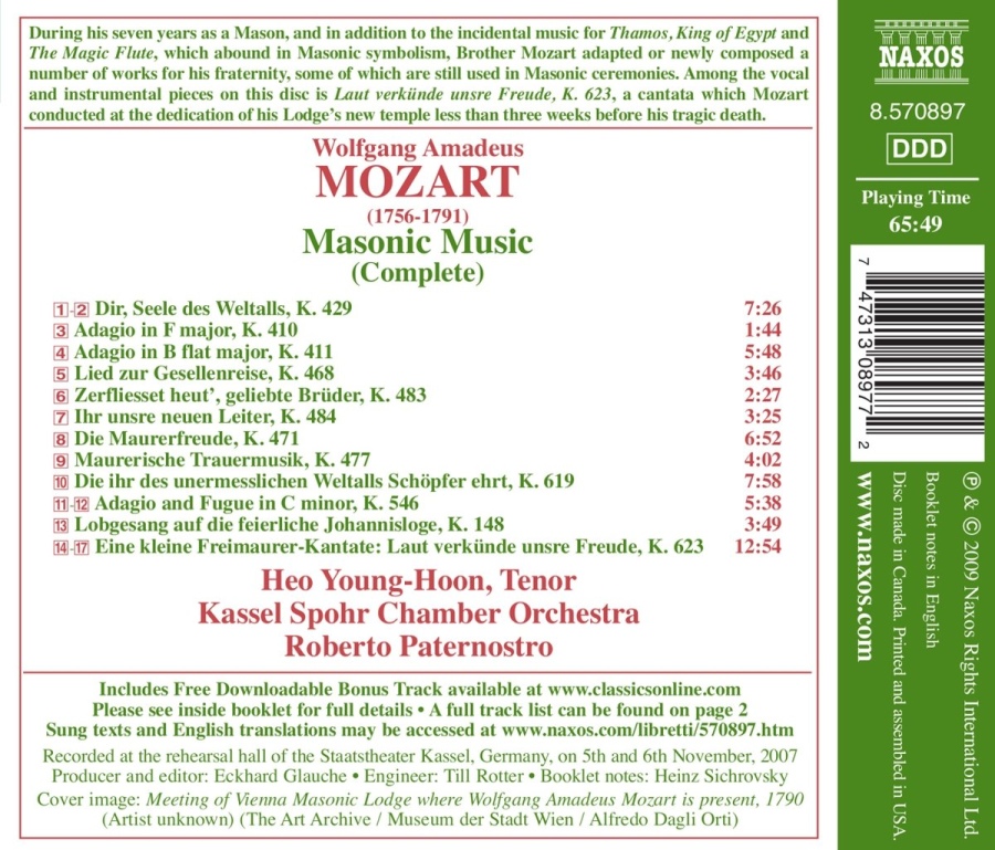 Mozart: Masonic Music (Complete) - slide-1