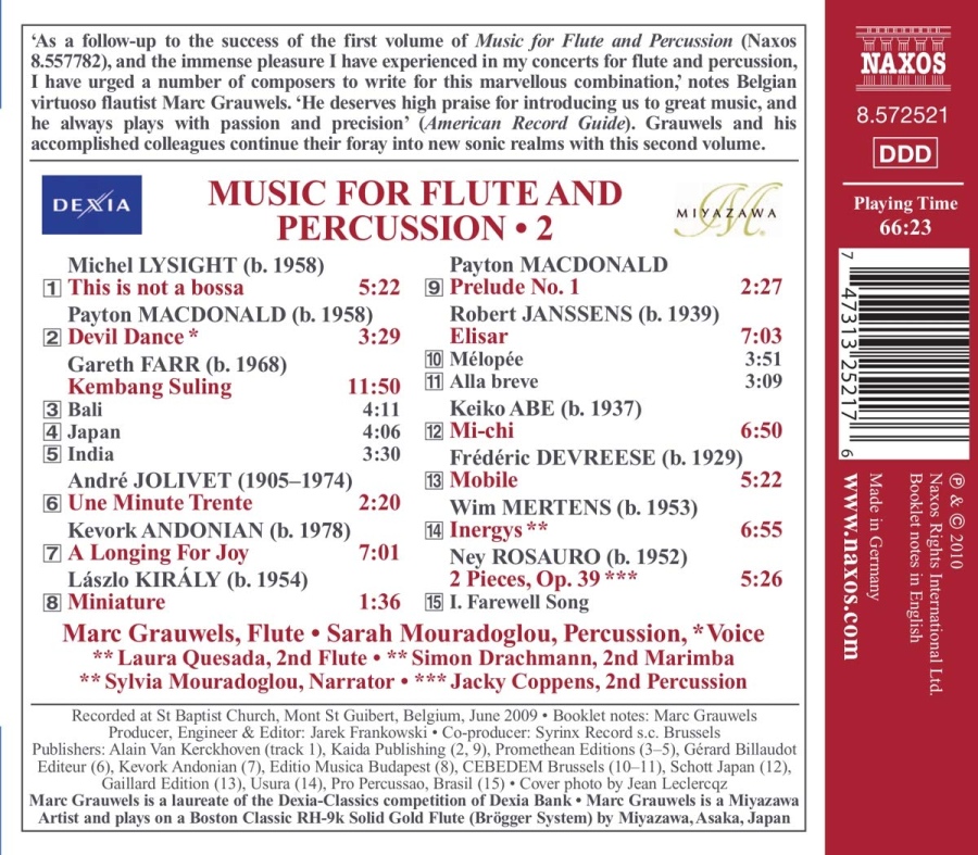 Music for Flute & Percussion Vol. 2 - kompozytorzy współcześni - slide-1