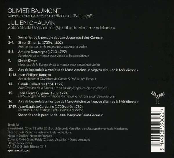 A Madame - Dauvergne; Rameau; Balbastre; ... - slide-1