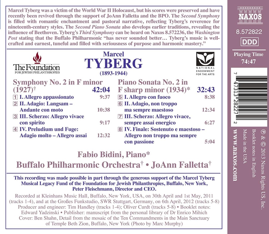Tyberg: Symphony No. 2, Piano Sonata No. 2 - slide-1