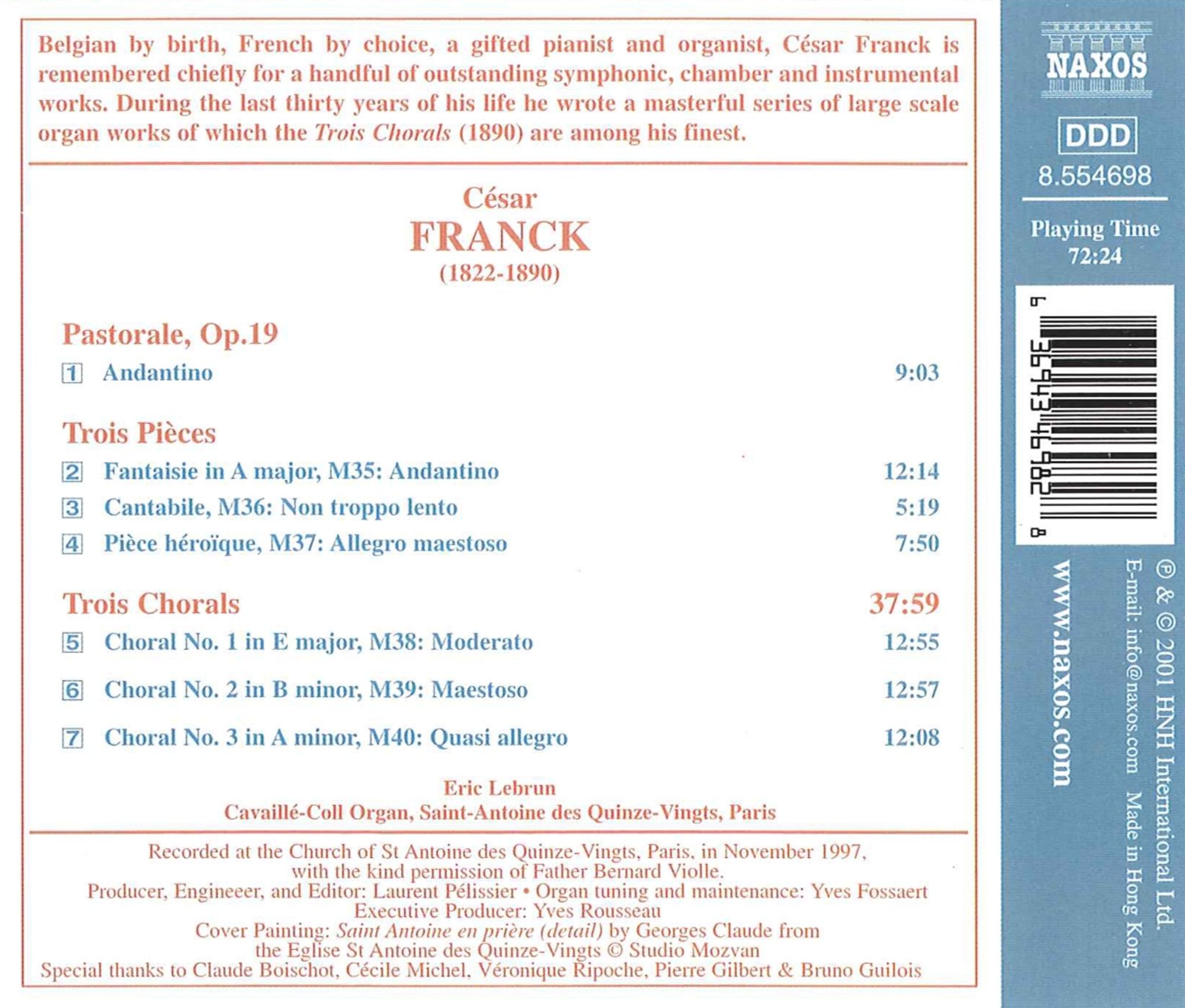 FRANCK: The Great Organ Works vol. 1 - slide-1