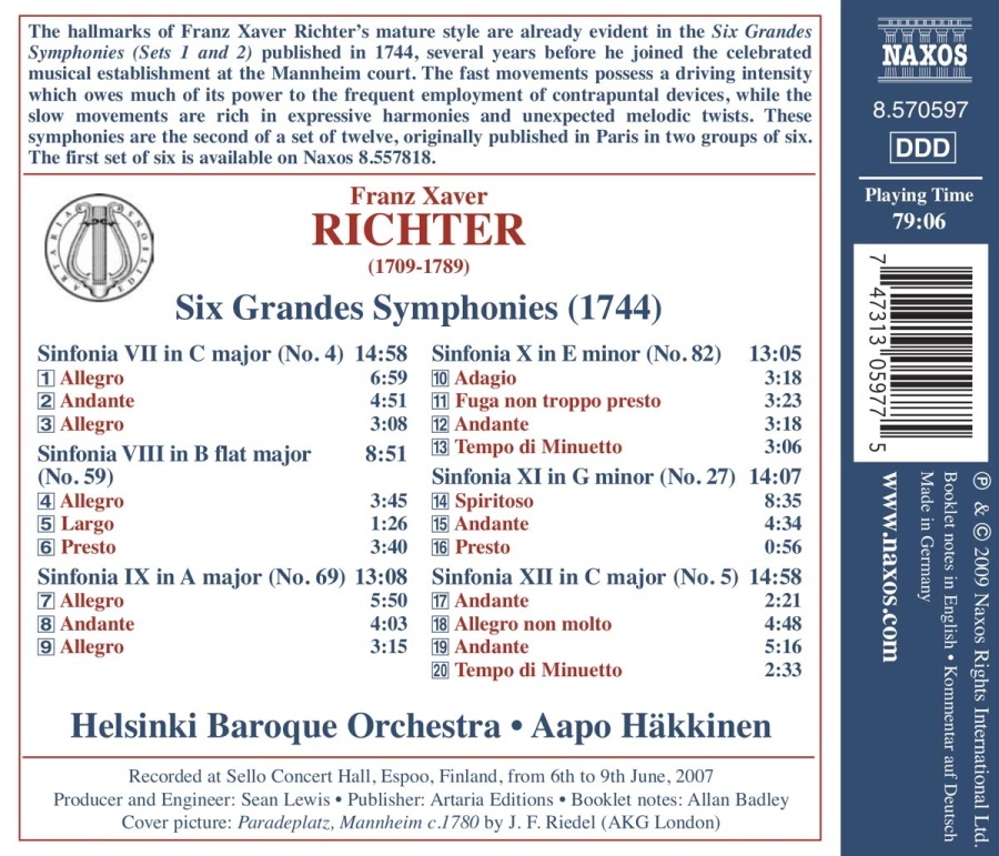 Richter: Six Grandes Symphonies 2 - slide-1