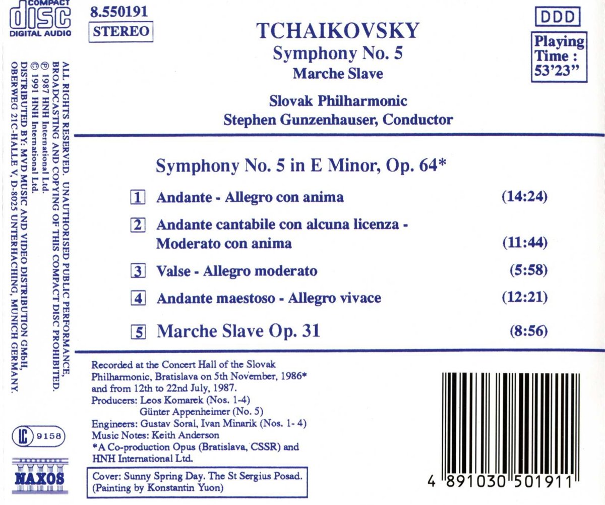 TCHAIKOVSKY: Symphony no. 5 - slide-1